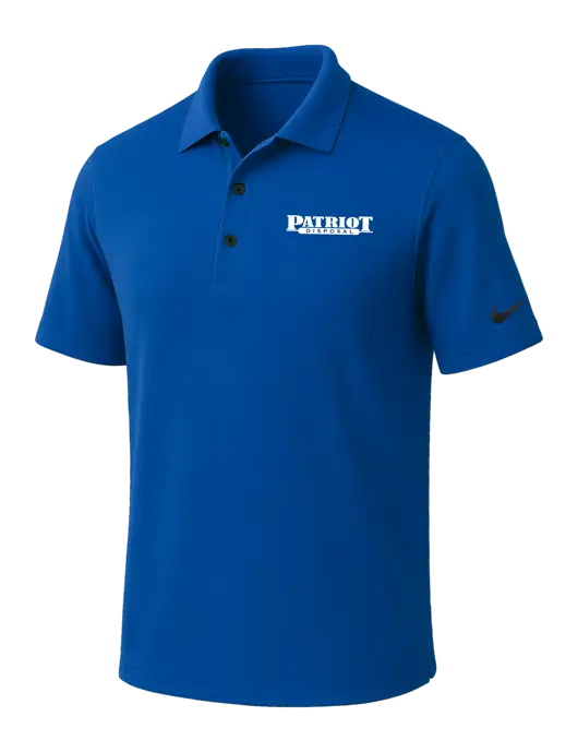 NIKE Dark Royal Dri-Fit Micro Pique Polo w/Patriot Disposal Logo