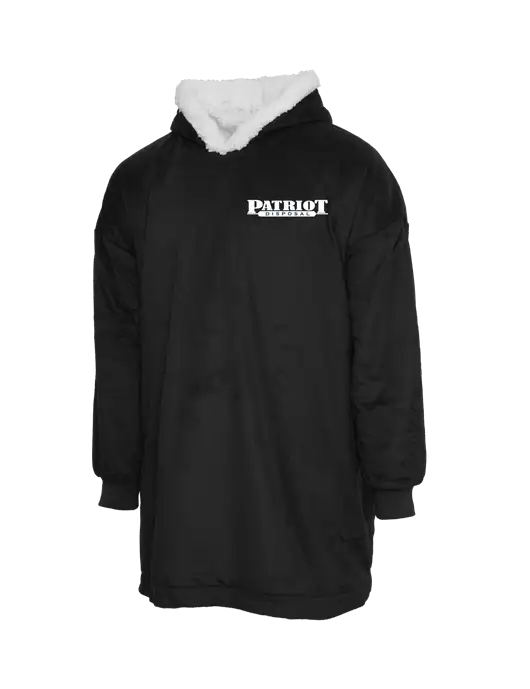 Wearable Lodge Black Blanket w/Patriot Disposal Logo
