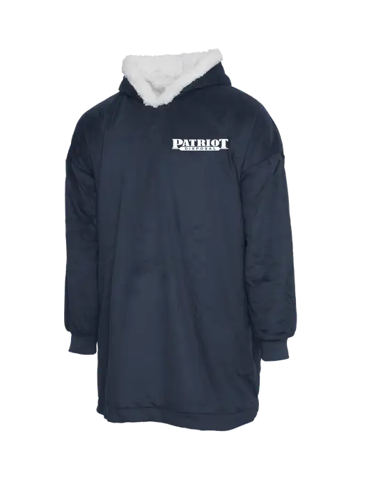 Wearable Lodge Navy Blanket w/Patriot Disposal Logo