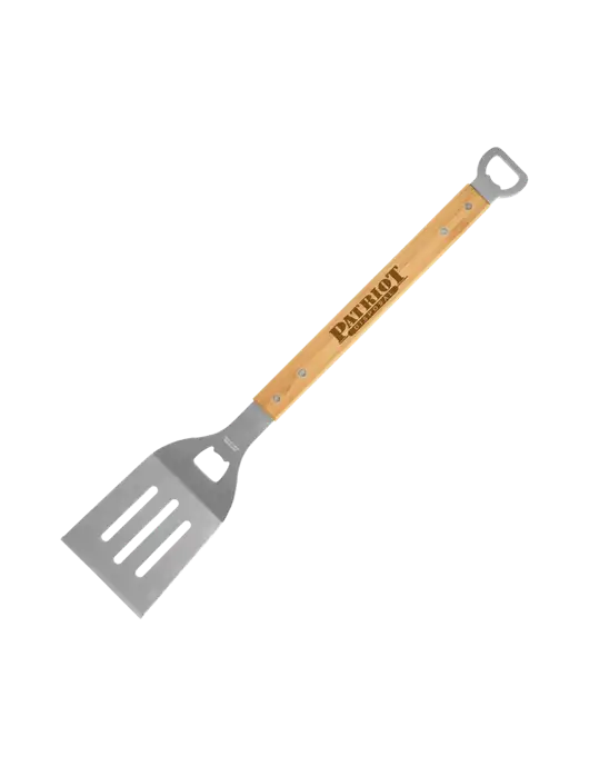 Bamboo BBQ Spatula w/Patriot Disposal Logo