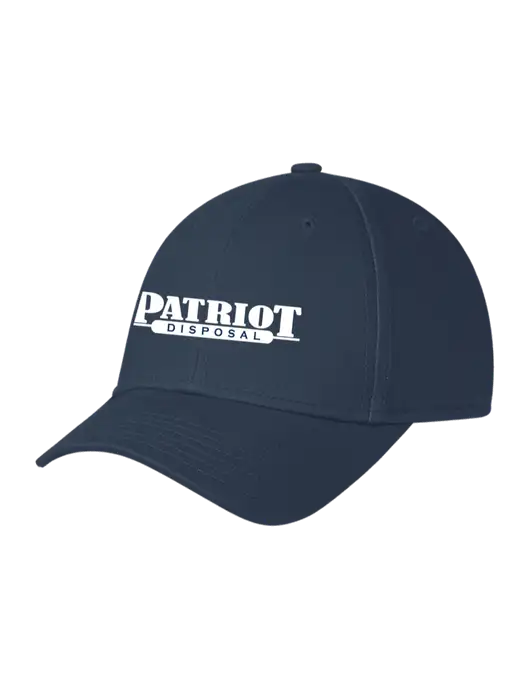 Navy Structured Cap Hook & Loop w/Patriot Disposal Logo