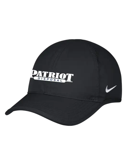 Nike Black Featherlight Cap w/Patriot Disposal Logo