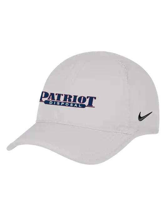 Nike White Featherlight Cap w/Patriot Disposal Logo