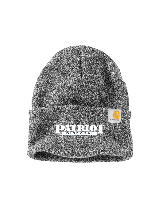 Carhartt Medium Grey Heather Watch Cap 2.0 w/Patriot Disposal Logo