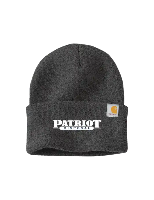 Carhartt Dark Grey Watch Cap 2.0 w/Patriot Disposal Logo