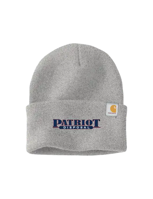 Carhartt Light Grey Heather Watch Cap 2.0 w/Patriot Disposal Logo