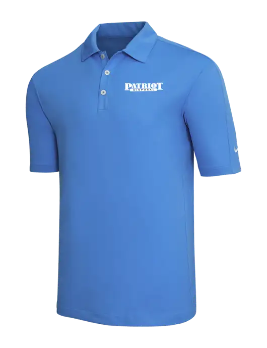 Nike Light Royal Blue Tech Sport Dri-FIT Polo w/Patriot Disposal Logo
