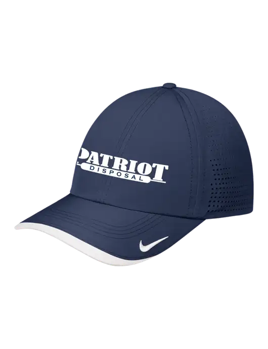 Nike Navy/White Dri-FIT Perforated Performance Cap w/Patriot Disposal Logo
