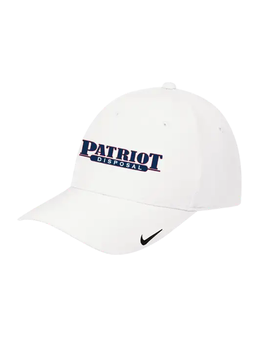 Nike White Dri-FIT Legacy Cap w/Patriot Disposal Logo