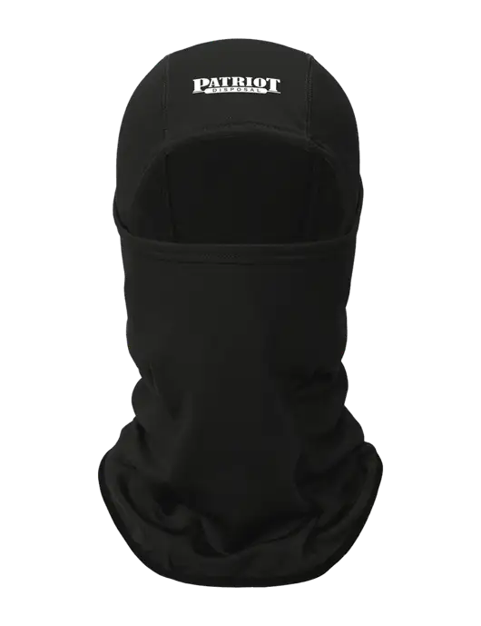 Black CornerStone Smooth Fleece Face Mask w/Patriot Disposal Logo