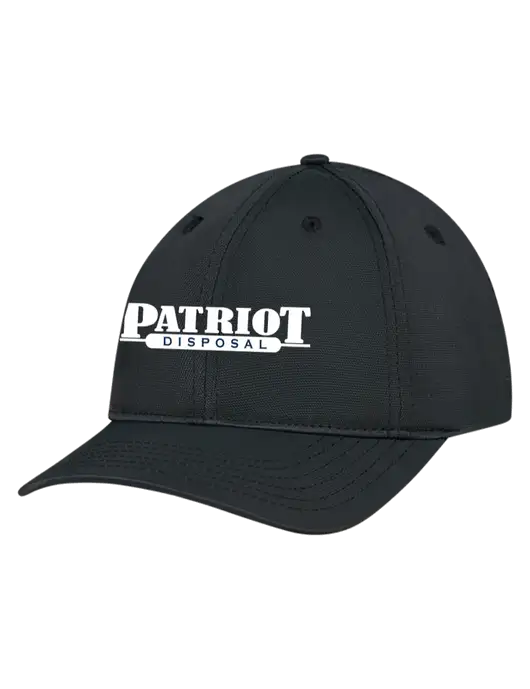 Black Nylon Twill Performance Cap w/Patriot Disposal Logo