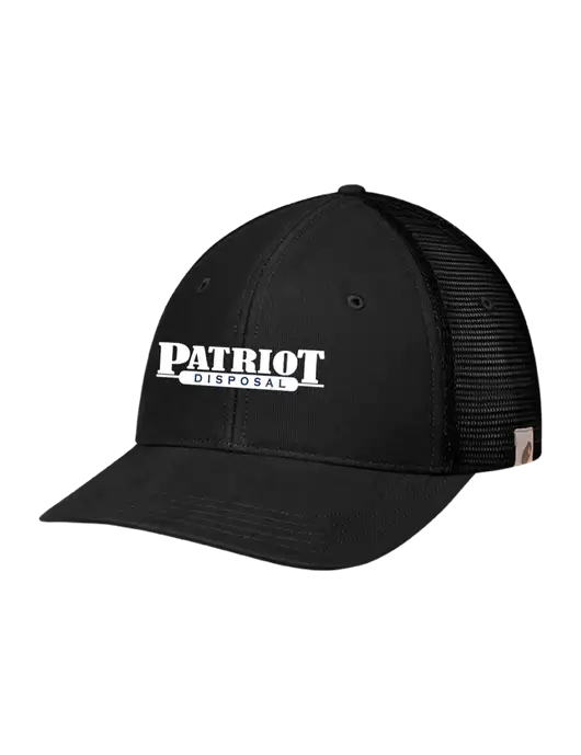 Carhartt Black Canvas Trucker Cap w/Patriot Disposal Logo