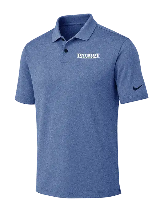 Nike Dark Royal Heather Dri-FIT Vapor Polo w/Patriot Disposal Logo