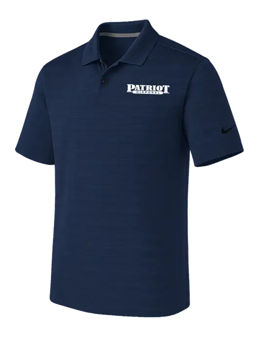 Nike Navy Dri-FIT Vapor Jacquard Polo w/Patriot Disposal Logo