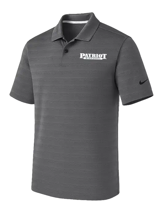 Nike Dark Medium Grey Dri-FIT Vapor Jacquard Polo w/Patriot Disposal Logo