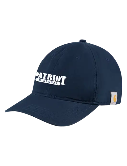 Carhartt Navy Cotton Canvas Cap w/Patriot Disposal Logo