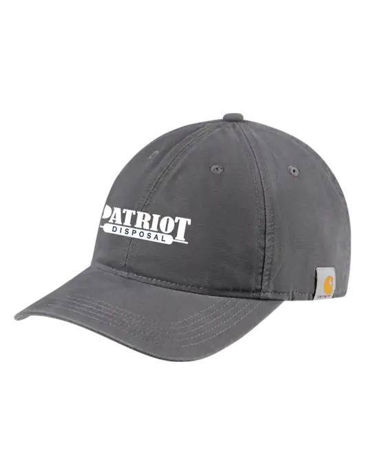 Carhartt Dark Grey Cotton Canvas Cap w/Patriot Disposal Logo
