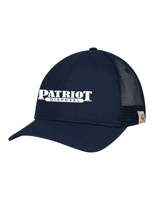 Carhartt Navy Trucker Rugged Pro Series Cap w/Patriot Disposal Logo