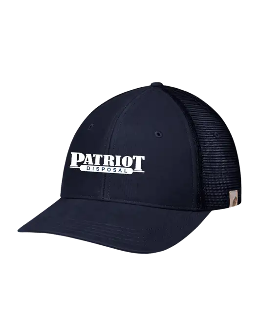 Carhartt Navy Canvas Trucker Cap w/Patriot Disposal Logo