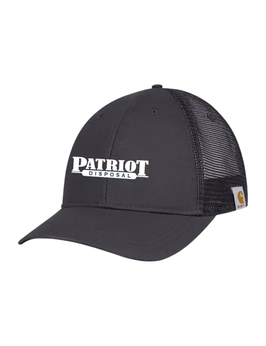 Carhartt Dark Grey Canvas Trucker Cap w/Patriot Disposal Logo