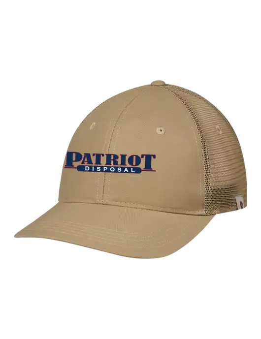 Carhartt Dark Tan Trucker Rugged Pro Series Cap w/Patriot Disposal Logo