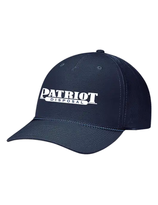 Richardson Laser Perf Performance Dark Navy/Navy-Grey-Blue Rope Cap w/Patriot Disposal Logo