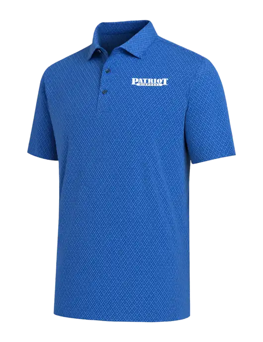 Callaway All-Over Stitched Royal Chev Polo  w/Patriot Disposal Logo