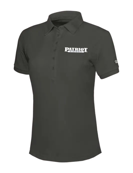 OGIO Womens Dark Grey Jewel Polo w/Patriot Disposal Logo