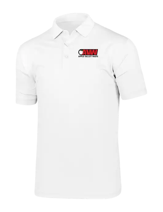 Callaway Vibrant Bright White Ventilated Polo w/Apple Valley Logo