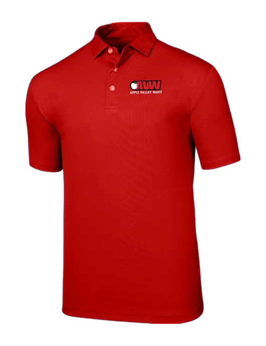 Callaway Birdseye Red Polo w/Apple Valley Logo