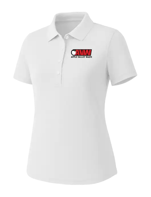Callaway Womens Core Bright White Performance Polo w/Apple Valley Logo