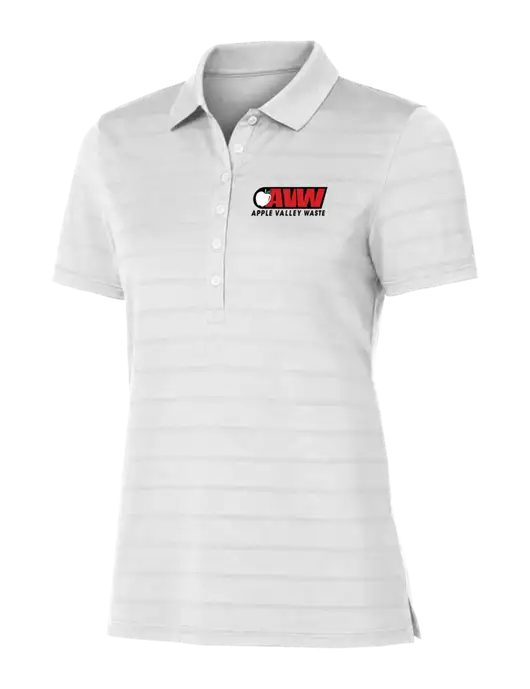 Callaway Womens Bright White Ventilated Polo w/Apple Valley Logo