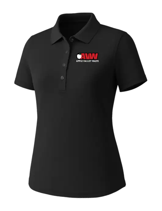 Callaway Womens Core Black Performance Polo w/Apple Valley Logo