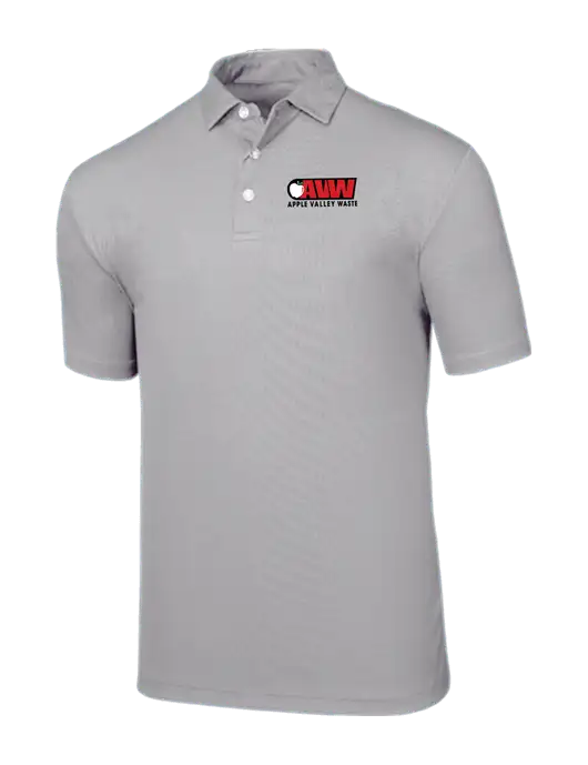 Callaway Birdseye Light Grey Polo w/Apple Valley Logo