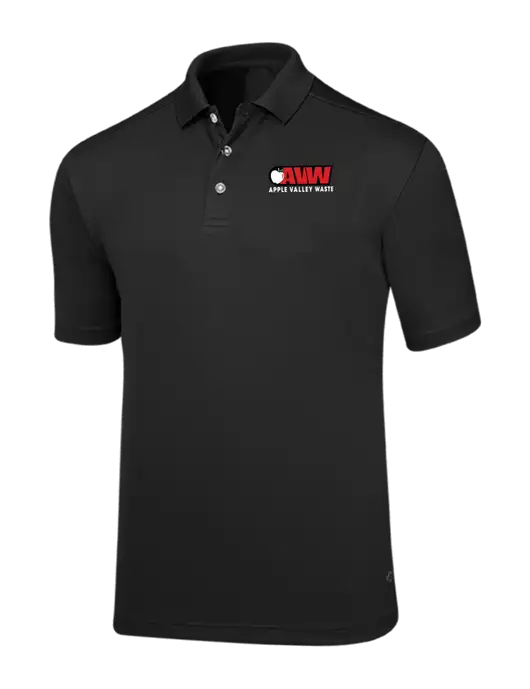 Callaway Core Black Performance Polo w/Apple Valley Logo