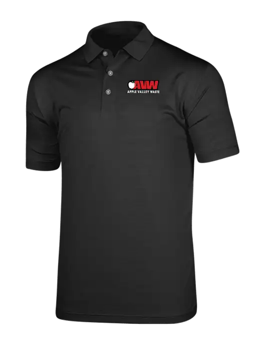 Callaway Vibrant Black Ventilated Polo w/Apple Valley Logo