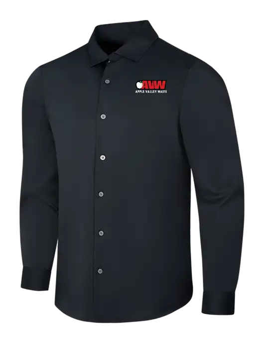 Black City Stretch Shirt w/Apple Valley Logo