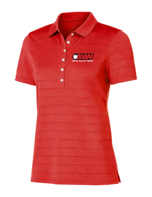 Callaway Womens Red Ventilated Polo w/Apple Valley Logo