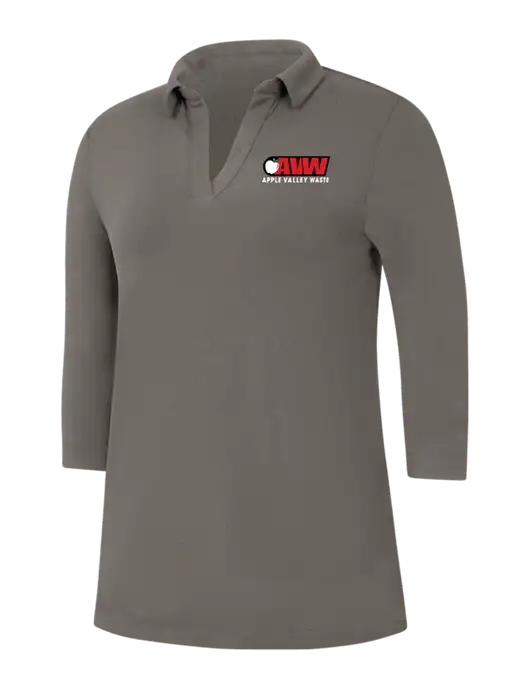 Womens Dark Grey Luxe Knit Tunic w/Apple Valley Logo