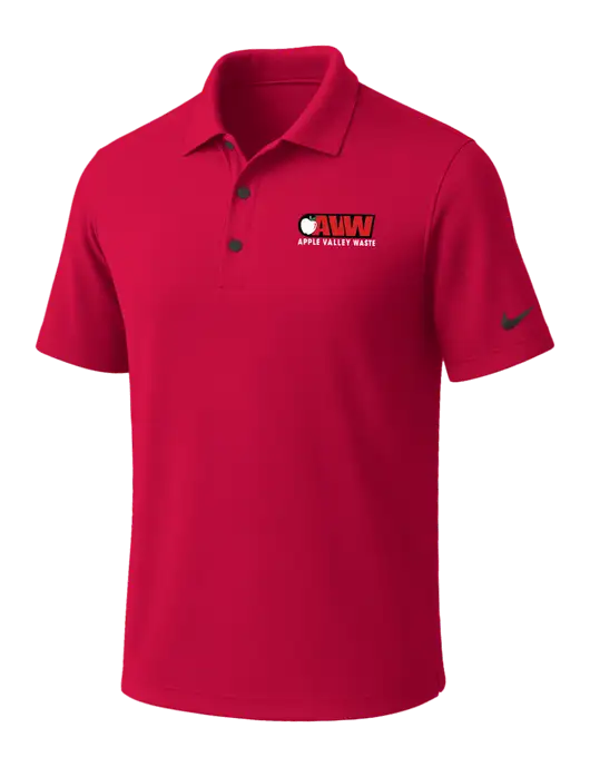 NIKE Red Dri-Fit Micro Pique Polo w/Apple Valley Logo