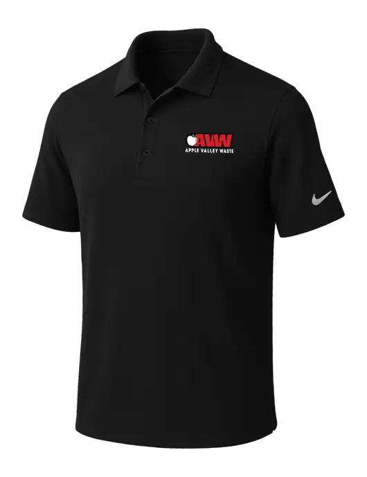 NIKE Black Dri-Fit Micro Pique Polo w/Apple Valley Logo