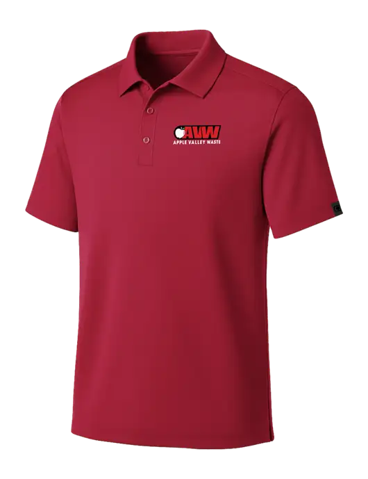 OGIO Red Framework Polo w/Apple Valley Logo