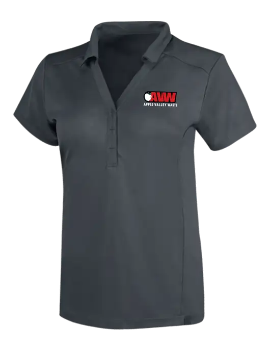 OGIO Dark Grey Womens Framework Polo w/Apple Valley Logo