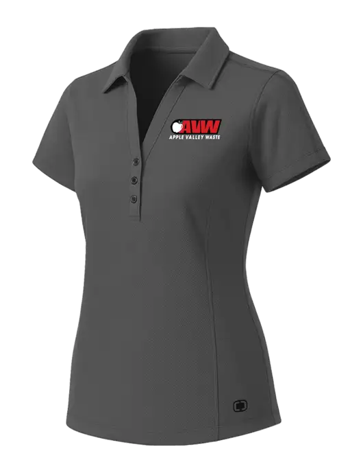 OGIO Womens Medium Grey ONYX Polo w/Apple Valley Logo