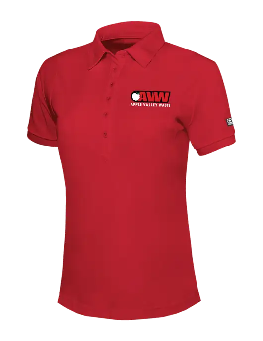 OGIO Womens Red Jewel Polo w/Apple Valley Logo