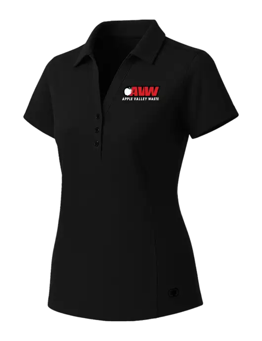 OGIO Womens Blacktop ONYX Polo w/Apple Valley Logo