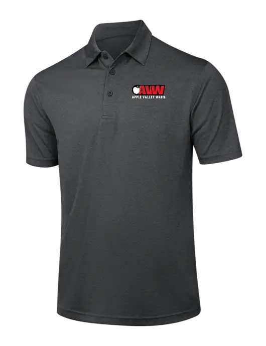 Dark Grey Heather Contender Polo w/Apple Valley Logo