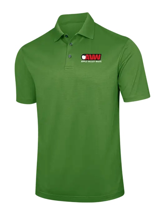 Kelly Green Performance Fine Jacquard Polo w/Apple Valley Logo