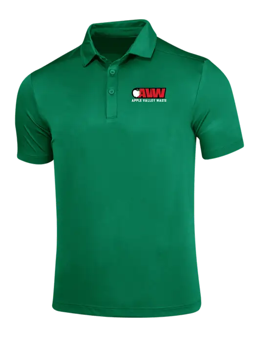 Kelly Green Posi-UV Pro Polo w/Apple Valley Logo