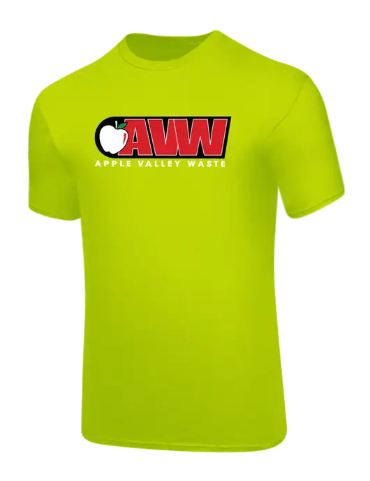 Safety Green PosiCharge Competitor Tee w/Apple Valley Logo